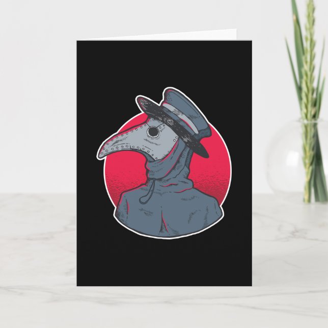 Vintage Plague Doctor Card (Front)