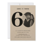 Vintage Plaid 60e anniversaire Invitation photo