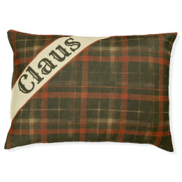 Vintage Plaid Christmas  Pet Bed