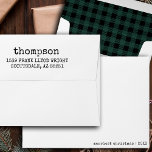 Vintage Plaid Custom Return Address Christmas Envelope<br><div class="desc">Introducing our Vintage Plaid Custom Return Address Christmas Envelopes, the ideal addition to your holiday correspondence. These envelopes feature a timeless and rustic buffalo plaid tartan design in a rich emerald green, adding a touch of festive elegance to your personalized Christmas stationery. Designed for convenience and style, these pre-addressed return...</div>