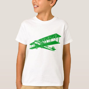 Vintage Plane - Grass Green T-Shirt