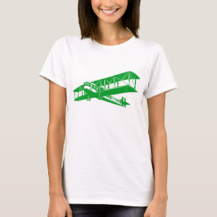 Vintage Plane - Grass Green T-Shirt