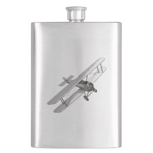 Vintage Plane Hip Flask