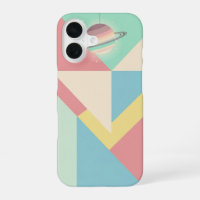 Vintage Planet on Geometric Blocks