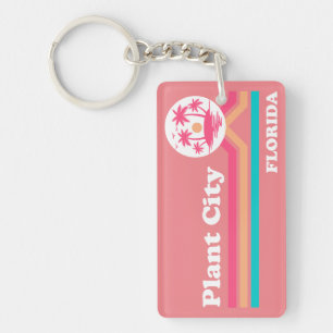 Vintage Plant City Florida Keychain