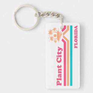 Vintage Plant City Florida Keychain