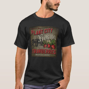Vintage Plant City Florida Strawberries Farmer Sou T-Shirt