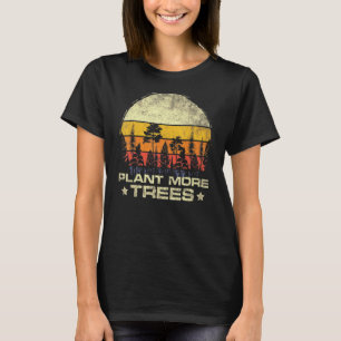 Vintage Plant Trees Distressed Quote Save Our Clim T-Shirt