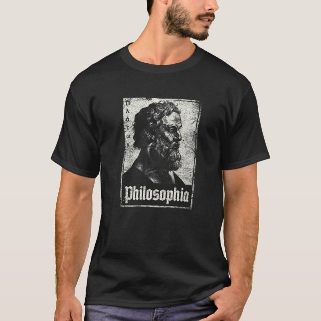 Vintage Plato Philosophia Ancient Hellenistic Phil T-Shirt (Front)
