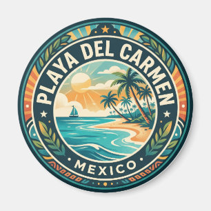 Vintage Playa Del Carmen Mexico Mexico Magnet