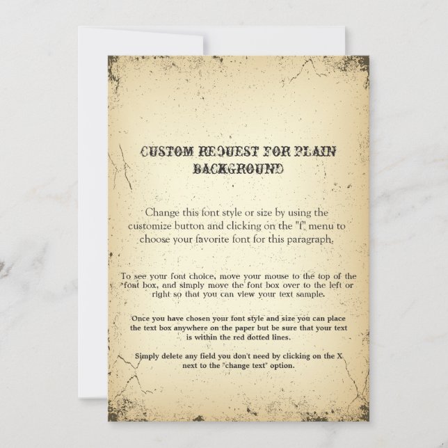 Vintage Playbill Storyline CUSTOM REQUEST text (Front)