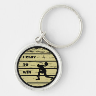 Vintage player basketball quotes keychain