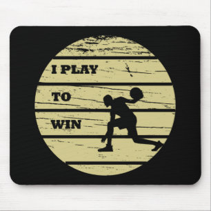 Vintage player basketball quotes mouse pad