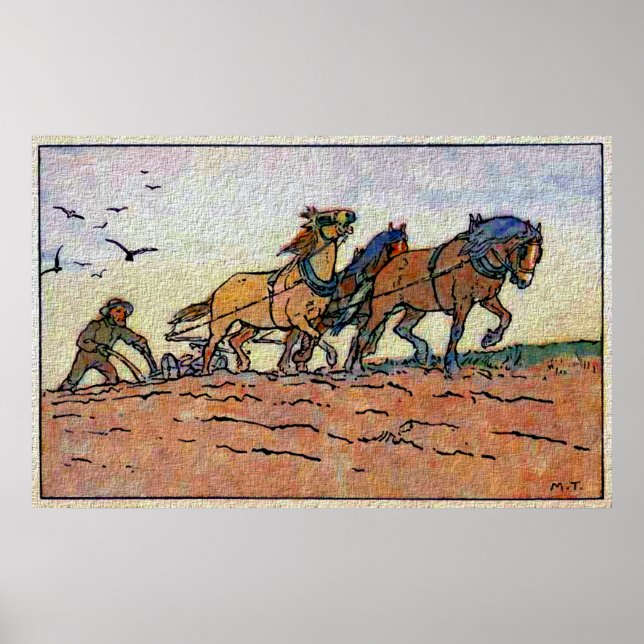 Vintage Plow Team Poster (Front)