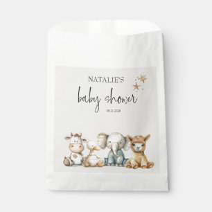 Vintage Plush Nursery Animals Baby Shower Favour Bag