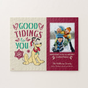 Vintage Pluto Good Tidings to You Jigsaw Puzzle