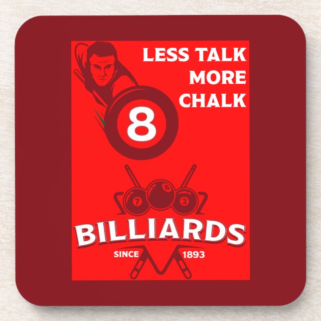 Vintage Pocket Billards Coaster (Front)