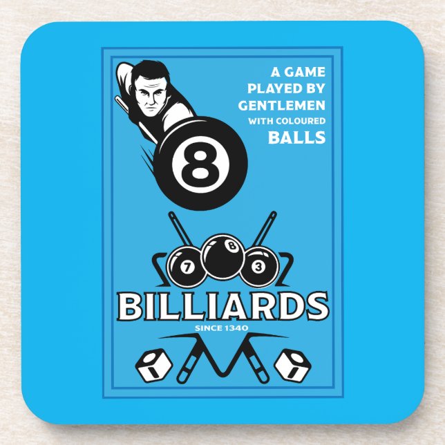 Vintage Pocket Billards Coaster (Front)