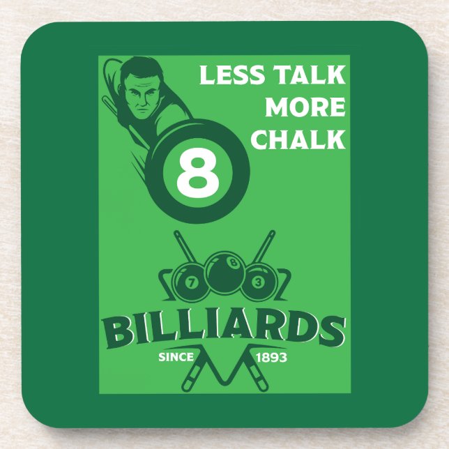 Vintage Pocket Billards Coaster (Front)