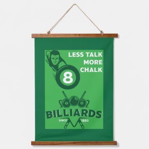 Vintage Pocket Billards Hanging Tapestry