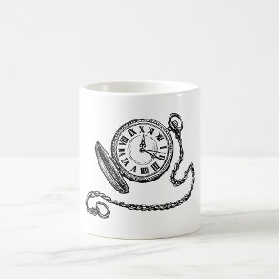 Vintage Pocket Watch Coffee Mug