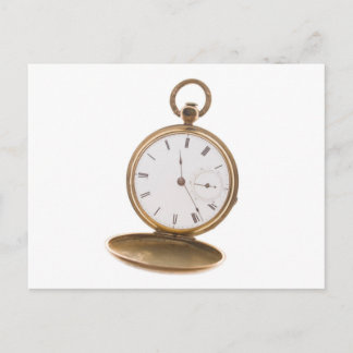 Vintage Pocket Watch Postcard
