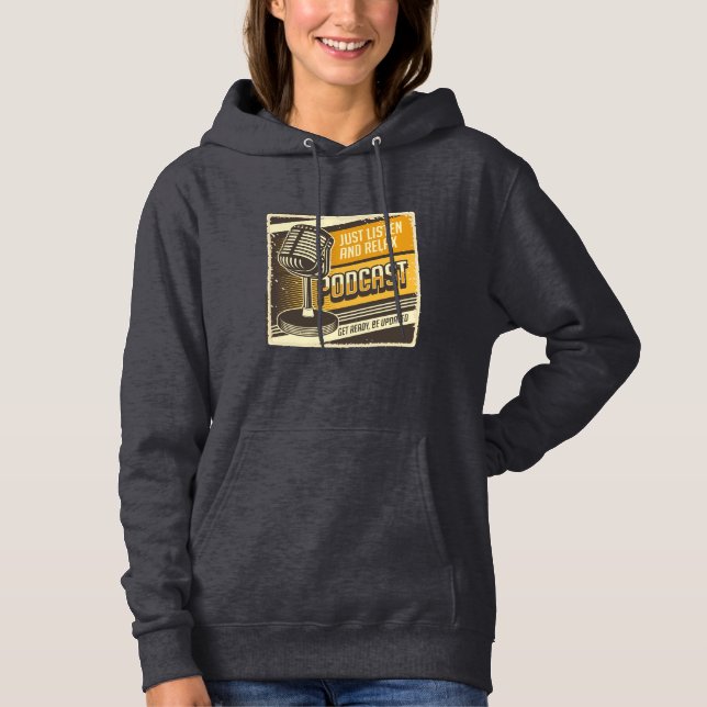 Vintage Podcast  Hoodie (Front)