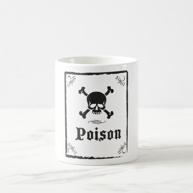 Vintage Poison Label Coffee Mug (Center)