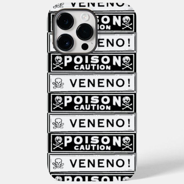 Vintage Poison Labels Case-Mate iPhone Case (Back)