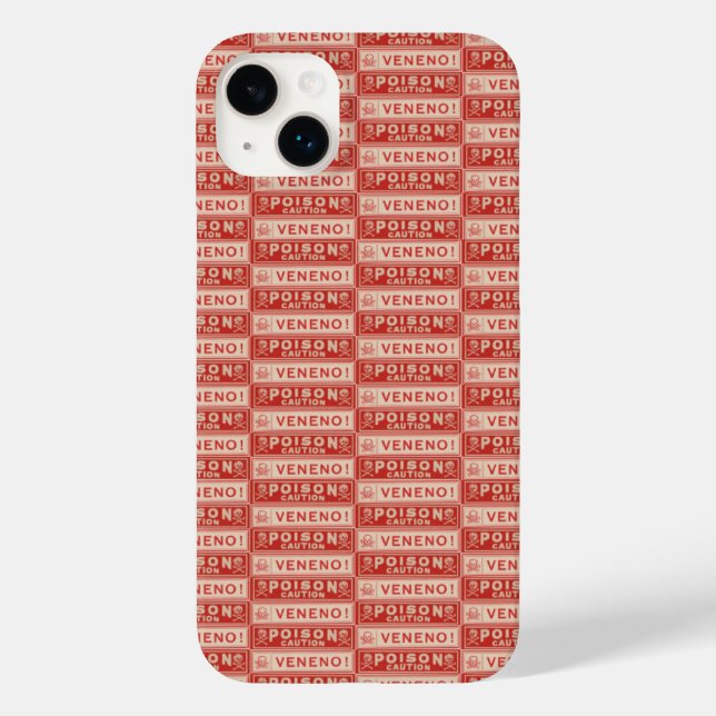 Vintage Poison Labels Case-Mate iPhone Case (Back)