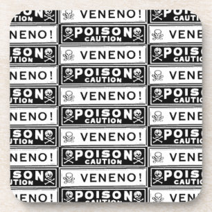 Vintage Poison Labels Coaster