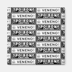 Vintage Poison Labels Magnet