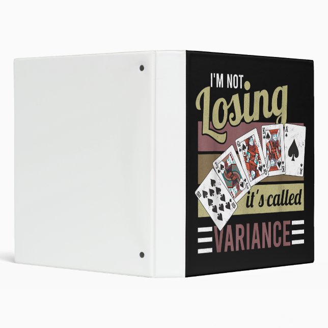 Vintage Poker | I'm Losing It's Called Variance Binder (Background)