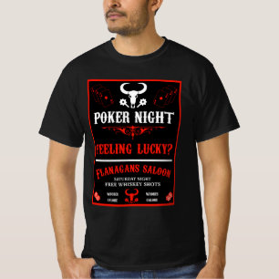Vintage Poker Night Poster T-Shirt