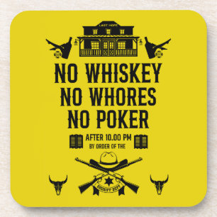 Vintage Poker Player  Coaster