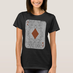 Vintage Poker Playing Cards Ace Of Diamonds T-Shirt