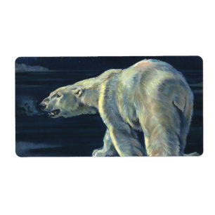 Vintage Polar Bear, Arctic Marine Life Animals