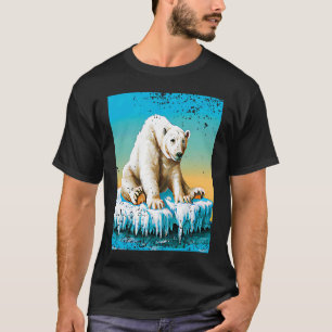 Vintage Polar Bear  Melting Arctic T-Shirt