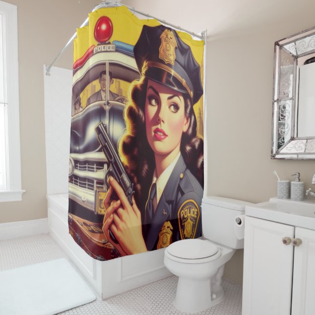 Vintage Police Officer Illustration (In Situ)