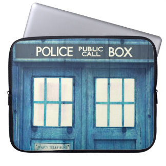 Vintage Police phone Public Call Box Laptop Sleeve
