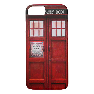 Vintage Police Public Call Box iPhone 7 case (red)