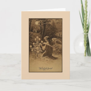 Vintage Polish Christmas Greeting Card