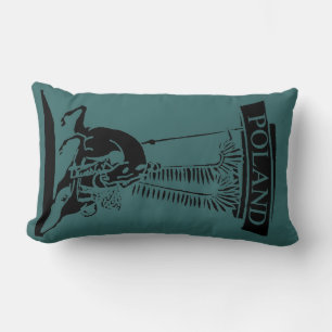 Vintage Polish Winged Hussar Lumbar Pillow