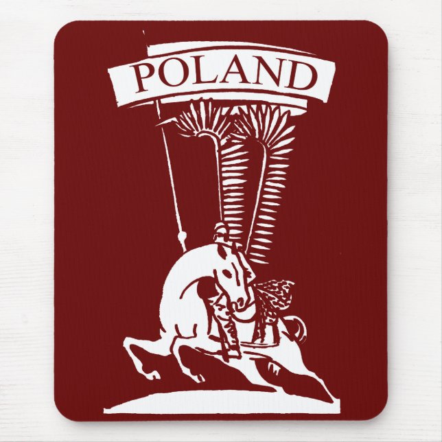 Vintage Polish Winged Hussar Mouse Pad (Front)