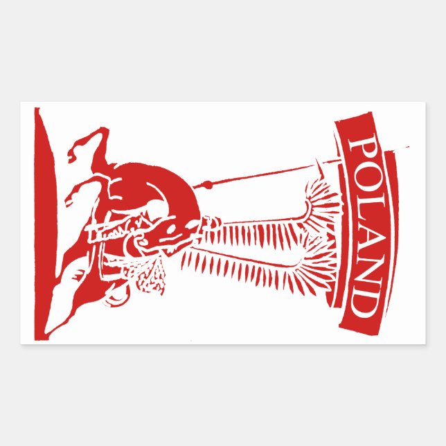 Vintage Polish Winged Hussar Sticker (Front)