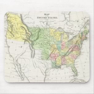 Vintage Political of the United States Map (1833) Mouse Pad