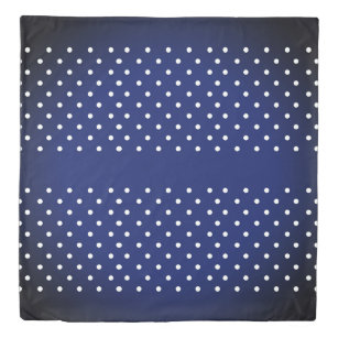 Vintage Polka Dot - White/Blue Duvet Cover