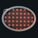 Vintage Polka Dots Black Red Colour Retro Classica Belt Buckle<br><div class="desc">Vintage Retro Style Amazing Design</div>