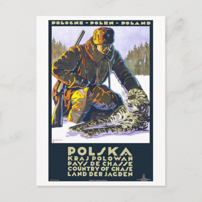 Vintage Polska Poland Postcard (Front)