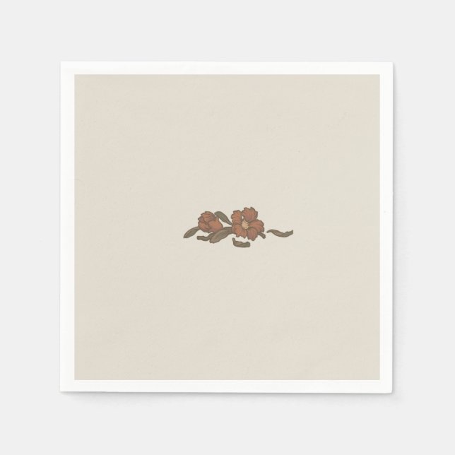 Vintage Pomegranate Napkin (Front)